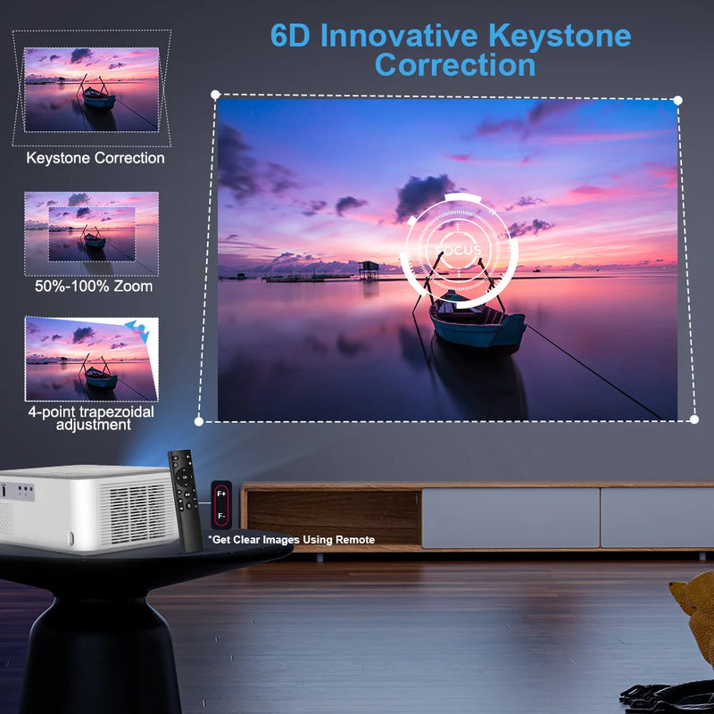 Projetor ThundeaL Android TD92 Pro 4K 1080P WiFi Full HD