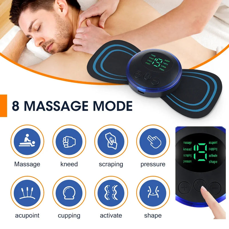 Massageador elétrico de pescoço EMS