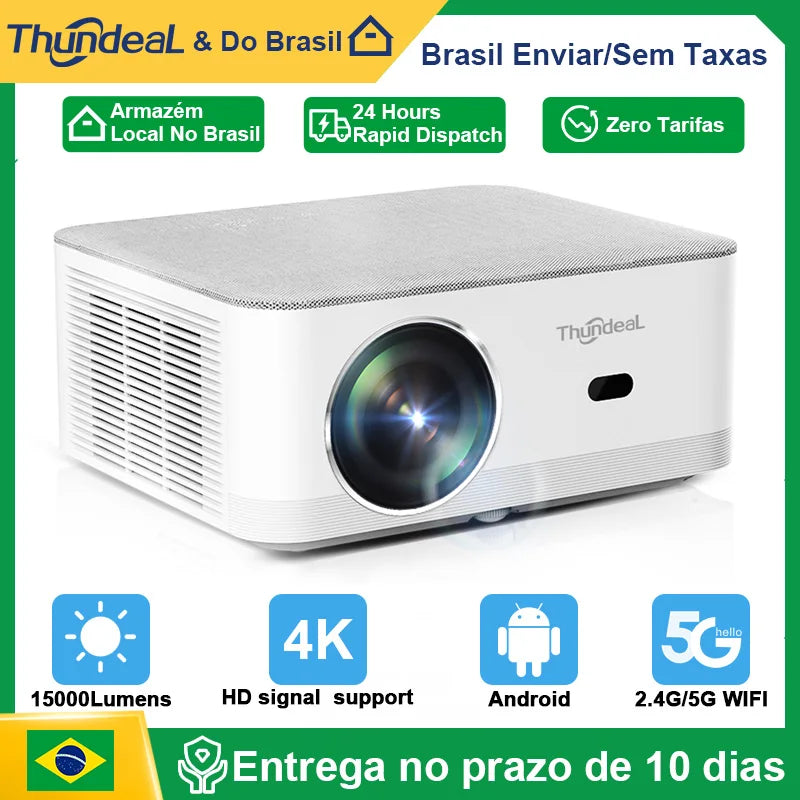 Projetor ThundeaL Android TD92 Pro 4K 1080P WiFi Full HD