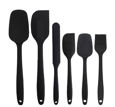 Conjunto de utensílios de cozinha de silicone com 6 unidades